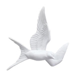Maxbell 2 Pieces Nordic Resin Swallows Birds Wall Decor Garden Living Room Ornament