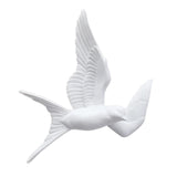 Maxbell 2pcs Nordic Resin Swallows Birds Wall Decor Garden Living Room Ornament