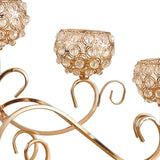 Maxbell 2 PCS Crystal Candle Holder 3 Arm Candelabra Wedding Table Centerpiece Decor