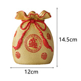 Maxbell 2x Novelty Money Bag Shape Flower Vase Planter Pot Wealth Luck Decoration