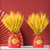 Maxbell 2x Novelty Money Bag Shape Flower Vase Planter Pot Wealth Luck Decoration