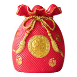 Maxbell 2x Novelty Money Bag Shape Flower Vase Planter Pot Wealth Luck Decoration