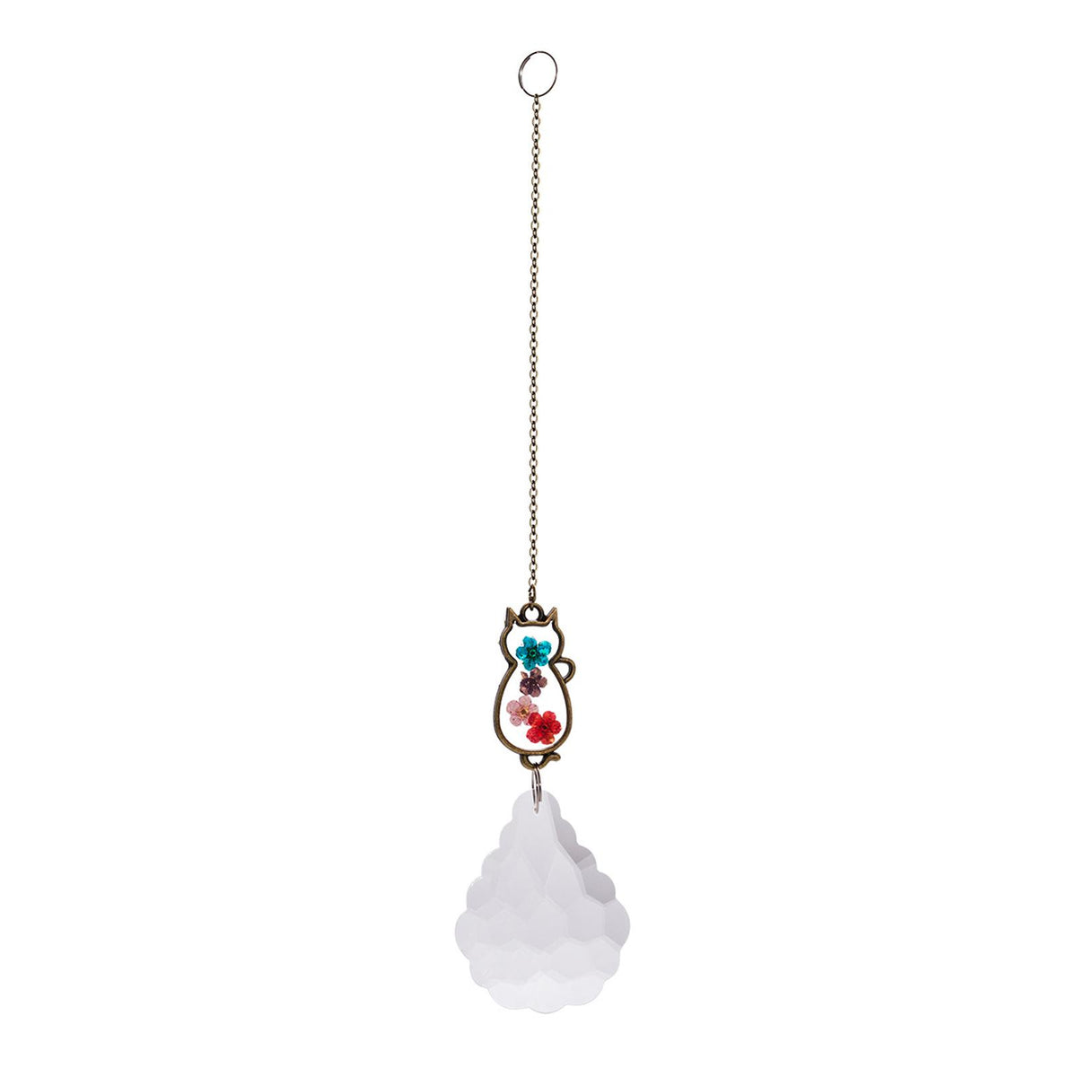 Maxbell Maxbell Crystal Prism Ball Rainbow Maker Window Pendant Garden Decor Ornament 4pcs Flower
