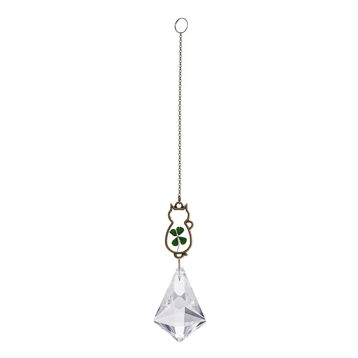 Maxbell Maxbell Crystal Prism Ball Rainbow Maker Window Pendant Garden Decor Ornament Four Leaf Clover