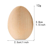 Maxbell 20 Pieces Wood Simulation Eggs Ornament Paint Exercise Home Party Decoration