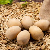 Maxbell 20 Pieces Wood Simulation Eggs Ornament Paint Exercise Home Party Decoration