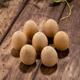 Maxbell 20Pcs Wood Simulation Eggs Ornaments Paint Exercise Home Party Decoration