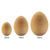 Maxbell 20Pcs Wood Simulation Eggs Ornaments Paint Exercise Home Party Decoration