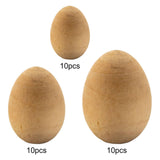 Maxbell 20Pcs Wood Simulation Eggs Ornaments Paint Exercise Home Party Decoration