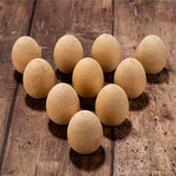 Maxbell 20 Pieces Wood Simulation Eggs Ornament Paint Exercise Home Party Decoration