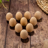 Maxbell 20 Pieces Wood Simulation Eggs Ornament Paint Exercise Home Party Decoration