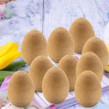 Maxbell 20 Pieces Wood Simulation Eggs Ornament Paint Exercise Home Party Decoration