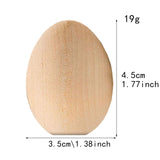 Maxbell 20 Pieces Wood Simulation Eggs Ornament Paint Exercise Home Party Decoration