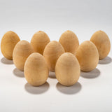 Maxbell 20 Pcs Wood Simulation Eggs Ornament Paint Exercise Home Party Decoration