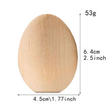 Maxbell 20Pcs Wood Simulation Eggs Ornaments Paint Exercise Home Party Decoration