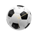 Maxbell Maxbell Round Sports Ball Wall Clock 12'' Quiet Non-Ticking Hanging Home Bedroom Football