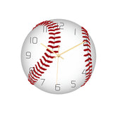 Maxbell Maxbell Round Sports Ball Wall Clock 12'' Quiet Non-Ticking Hanging Home Bedroom Baseball