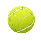 Maxbell Maxbell Round Sports Ball Wall Clock 12'' Quiet Non-Ticking Hanging Home Bedroom Tennis