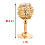 Maxbell 2 x Crystal Candleholder Votive Candlestick Centerpiece Birthday Party Gold