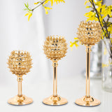 Maxbell 2 x Crystal Candleholder Votive Candlestick Centerpiece Birthday Party Gold