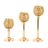 Maxbell 2 x Crystal Candleholder Votive Candlestick Centerpiece Birthday Party Gold