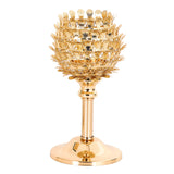 Maxbell 2 x Crystal Candleholder Votive Candlestick Centerpiece Birthday Party Gold