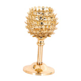 Maxbell 2 x Crystal Candleholder Votive Candlestick Centerpiece Birthday Party Gold