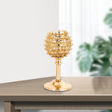 Maxbell 2 x Crystal Candleholder Votive Candlestick Centerpiece Birthday Party Gold