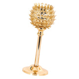 Maxbell 2 x Crystal Candleholder Votive Candlestick Centerpiece Birthday Party Gold