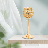 Maxbell 2 x Crystal Candleholder Votive Candlestick Centerpiece Birthday Party Gold