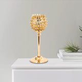 Maxbell 2 x Crystal Candleholder Votive Candlestick Centerpiece Birthday Party Gold