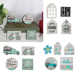 Maxbell Rustic Wooden Tiered Tray Holiday Shelf Decoration