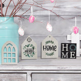 Maxbell Rustic Wooden Tiered Tray Holiday Shelf Decoration