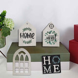 Maxbell Rustic Wooden Tiered Tray Holiday Shelf Decoration