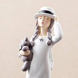 3 Pieces Art Girl Figurine Craft Decorative Sculpture Home Desktop Decor