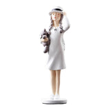3 Pieces Art Girl Figurine Craft Decorative Sculpture Home Desktop Decor