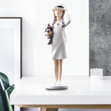 3 Pieces Art Girl Figurine Craft Decorative Sculpture Home Desktop Decor