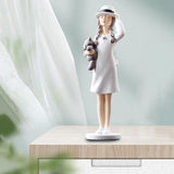 3 Pieces Art Girl Figurine Craft Decorative Sculpture Home Desktop Decor