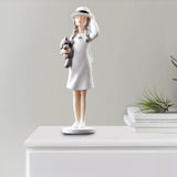 3 Pieces Art Girl Figurine Craft Decorative Sculpture Home Desktop Decor