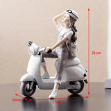 3 Pieces Art Girl Figurine Craft Decorative Sculpture Home Desktop Decor