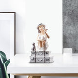 3 Pieces Art Girl Figurine Craft Decorative Sculpture Home Desktop Decor