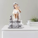 3 Pieces Art Girl Figurine Craft Decorative Sculpture Home Desktop Decor