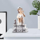 3 Pieces Art Girl Figurine Craft Decorative Sculpture Home Desktop Decor