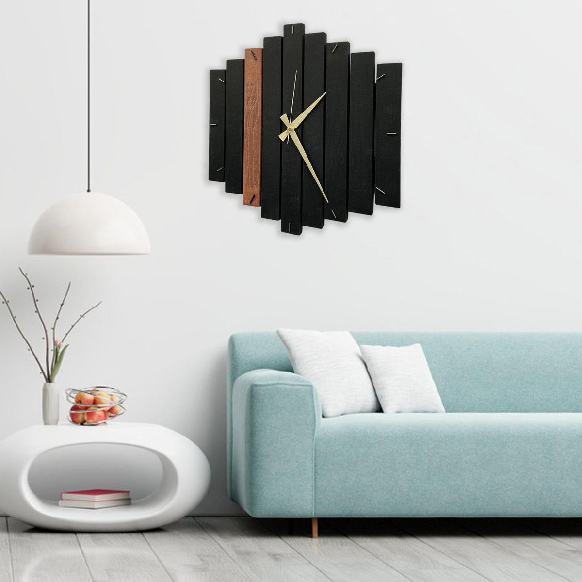Maxbell Maxbell Wooden Wall Clock Hanging Non Ticking Steampunk for Office Hotel Decor C