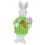 Maxbell 2Pcs Miniature Resin Rabbit Figurine Easter Animal Bunny Statue Desk Decor