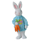 Maxbell 2x Miniature Resin Rabbit Figurine Easter Animal Bunny Statue Desk Decor