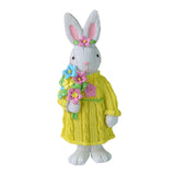 Maxbell 2Pcs Miniature Resin Rabbit Figurine Easter Animal Bunny Statue Desk Decor