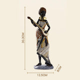 African Lady Figurine Tribal Lady Sculpture Desktop Home Office Decoration StyleA StyleB StyleC