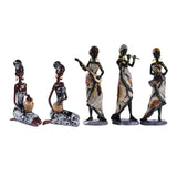African Lady Figurine Tribal Lady Sculpture Desktop Home Office Decoration StyleA StyleB StyleC