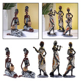 African Lady Figurine Tribal Lady Sculpture Desktop Home Office Decoration StyleA StyleB StyleC